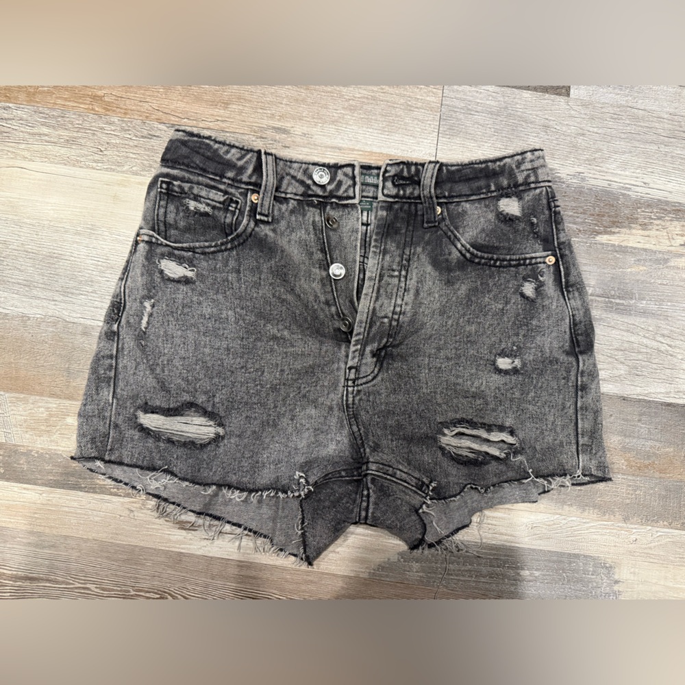 Wild Fable Black Distressed Jean Shorts